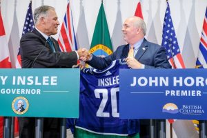 B.C. Premier John Horgan and Washington State Governor Jay Inslee 